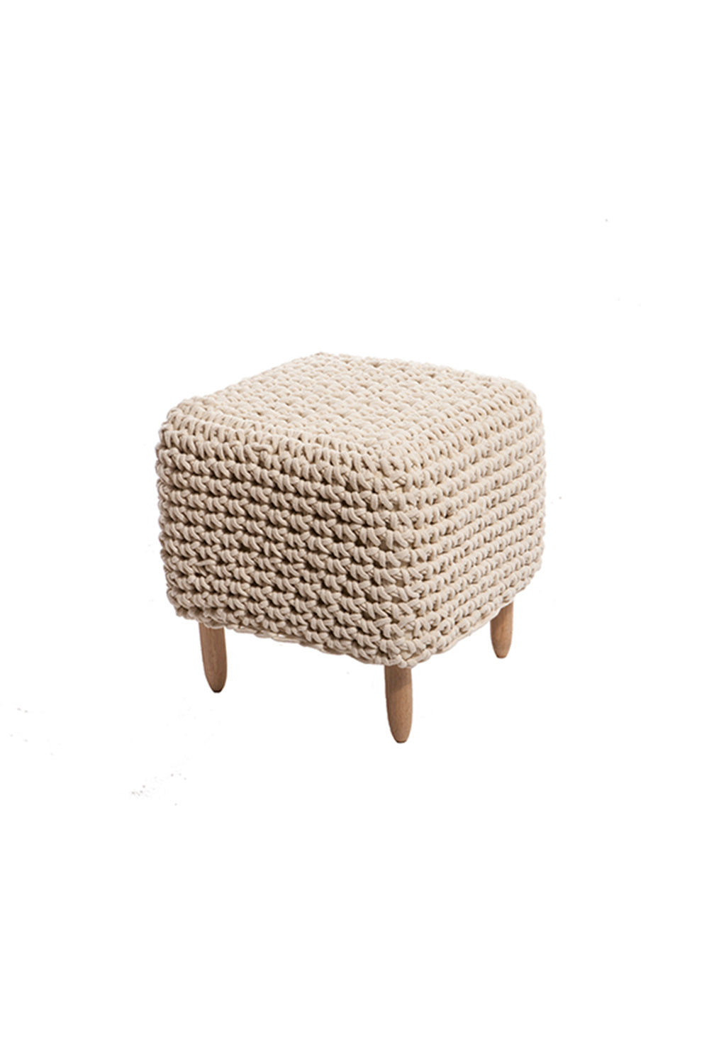 Square Crochet Stool